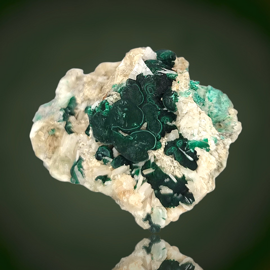 Malachite, Cerussite - Glücksrad Mine, Oberschulenberg