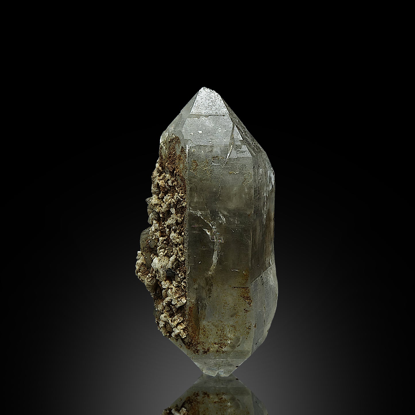 Rock Crystal, Albite, Rutile - Zederhaus, Austria