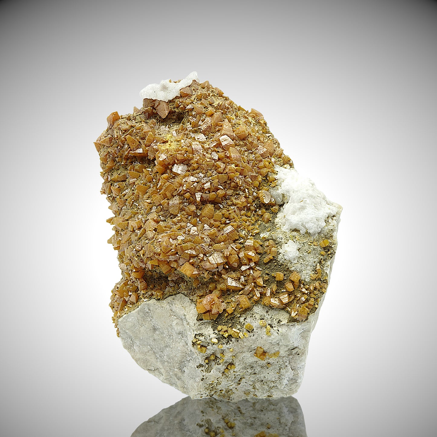 Wulfenite, Calcite - Mezica, Slovenia