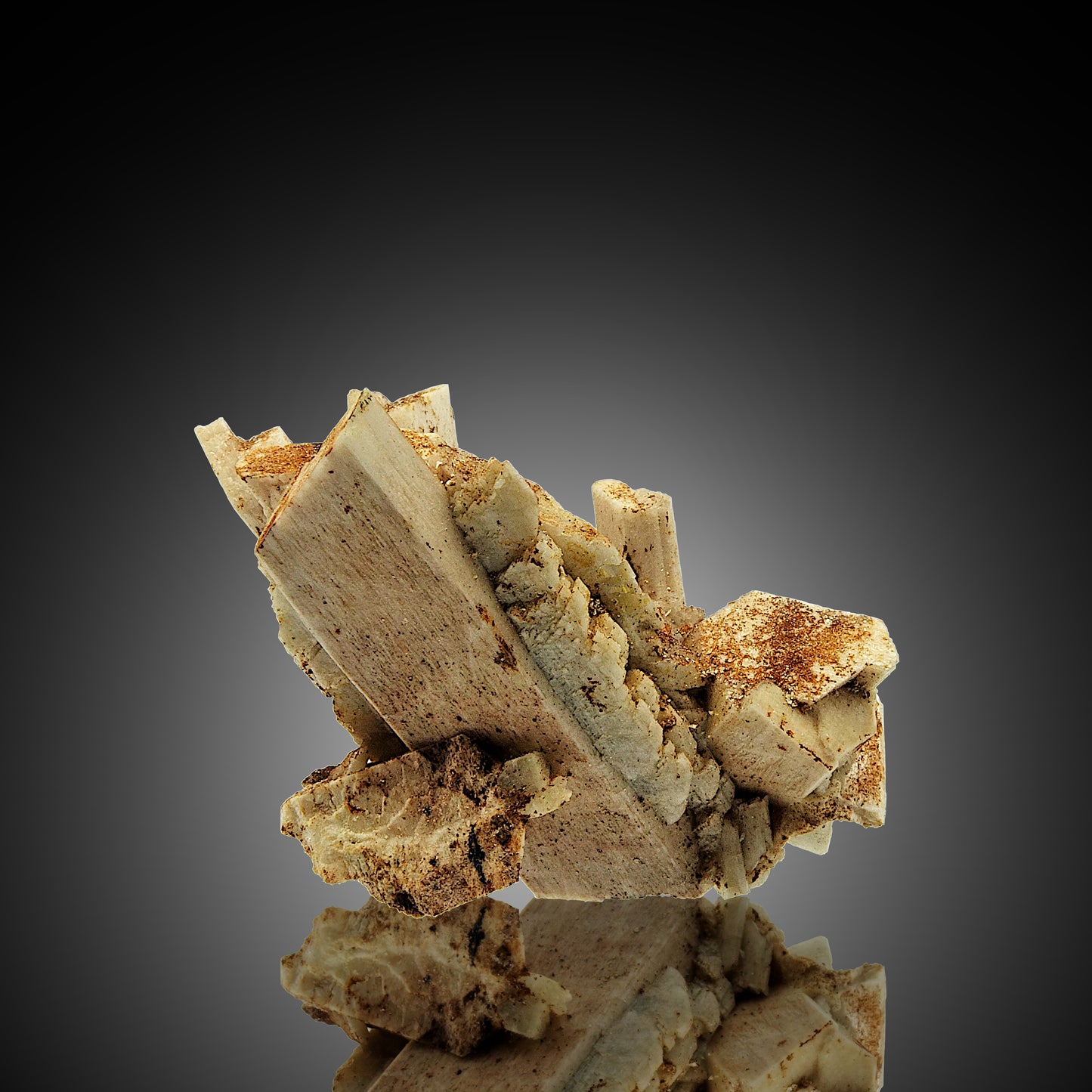 Microcline, Siderite - Erongo, Namibia