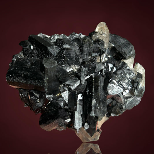 Schörl Turmalin/Schorl Tourmaline & Rauchquarz/Smoky quartz - Erongo, Namibia