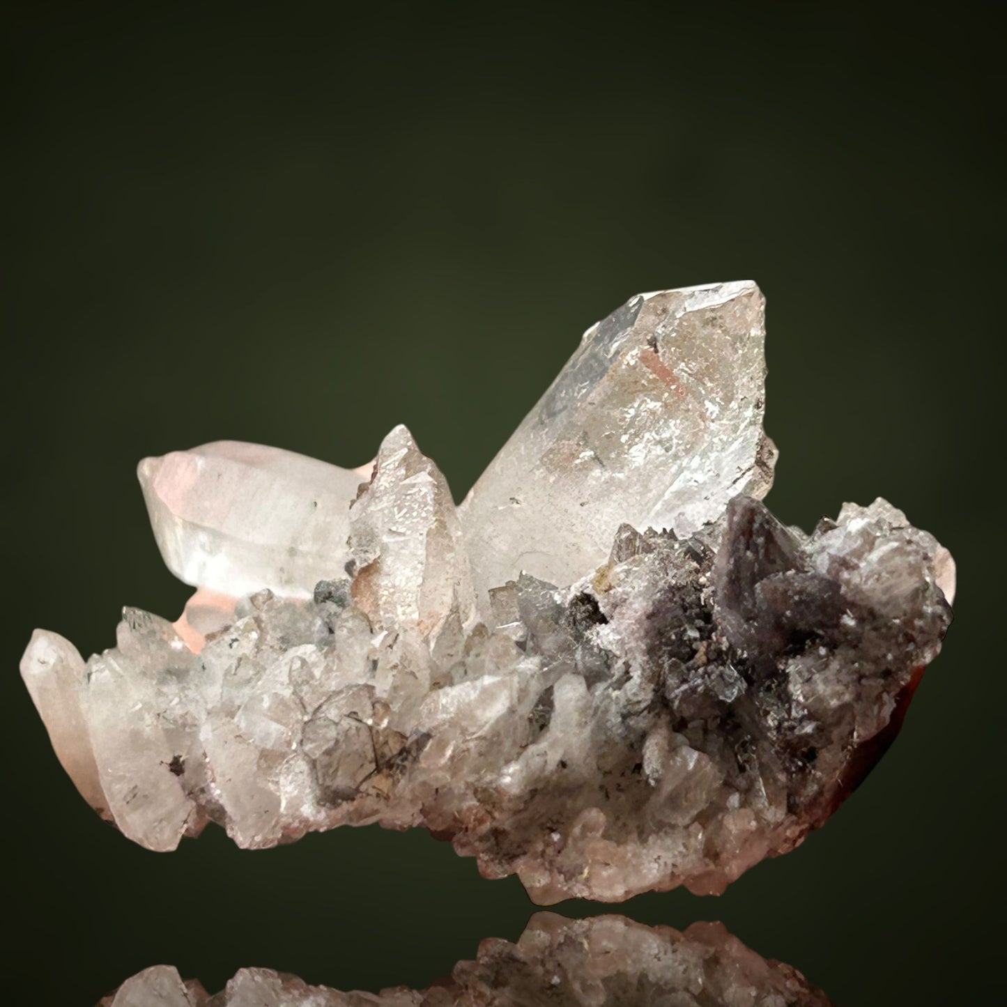 Quartz & Hematite - Lead Mines, Obernberg