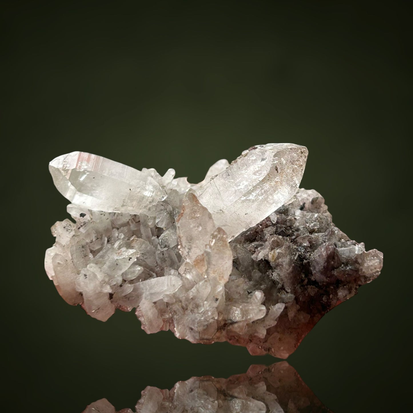 Quartz & Hematite - Lead Mines, Obernberg