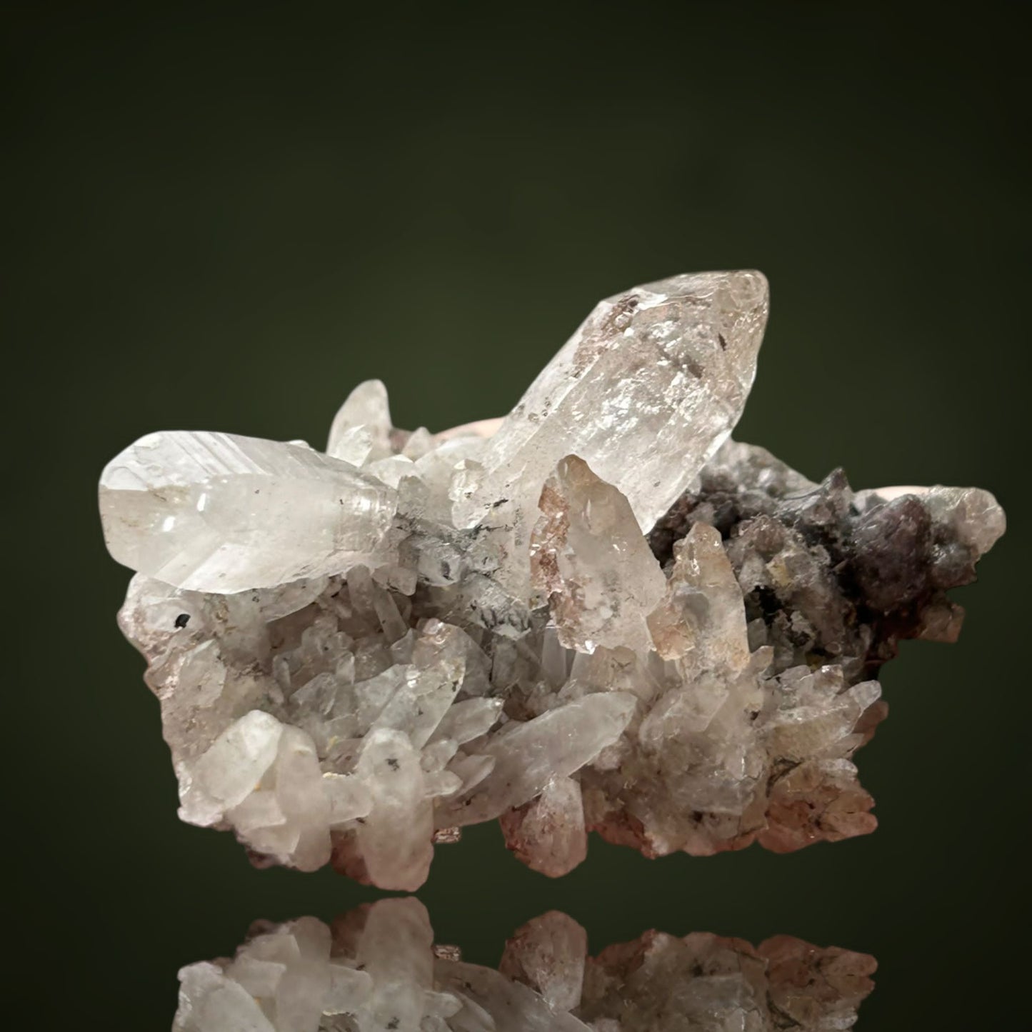 Quartz & Hematite - Lead Mines, Obernberg