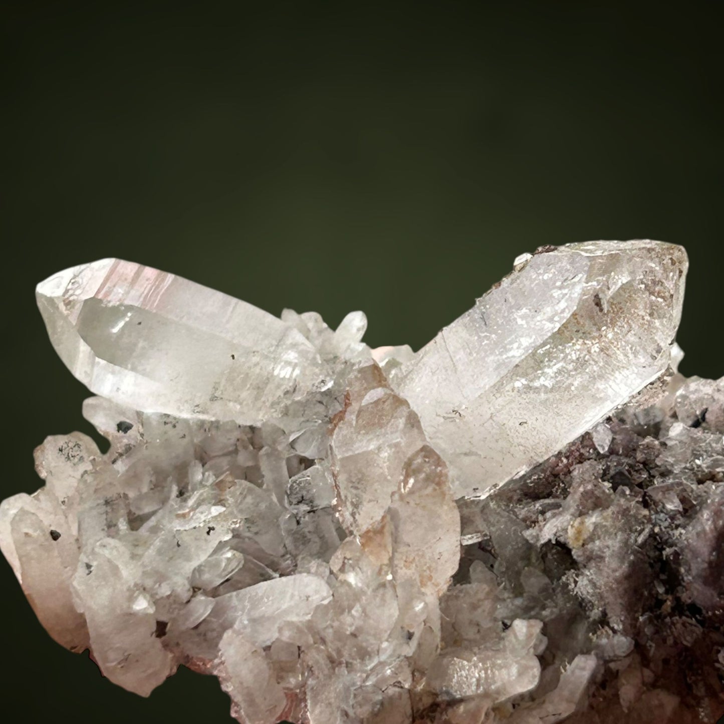Quartz & Hematite - Lead Mines, Obernberg