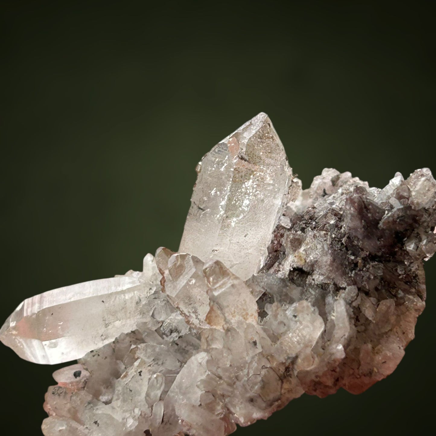 Quartz & Hematite - Lead Mines, Obernberg