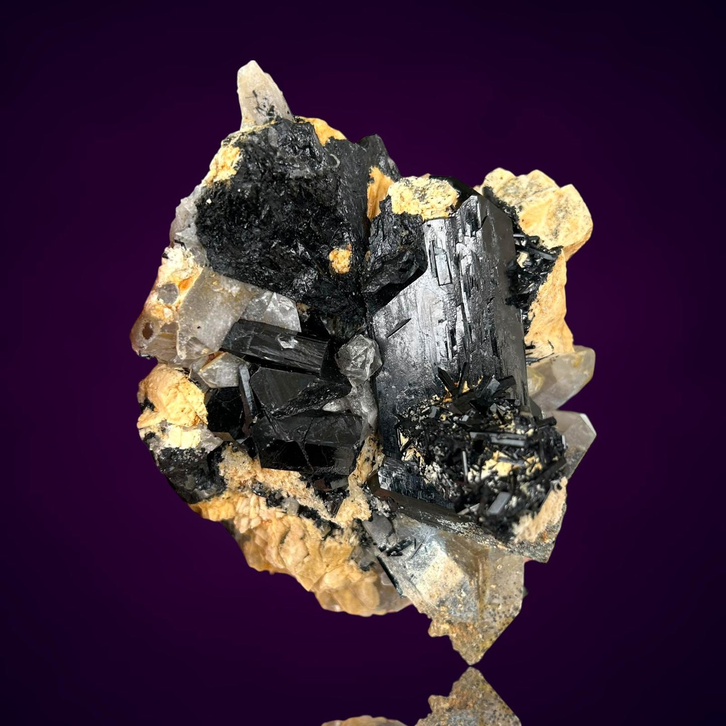 Schorl Tourmaline, Smoky Quartz & Orthoclase - Erongo, Namibia