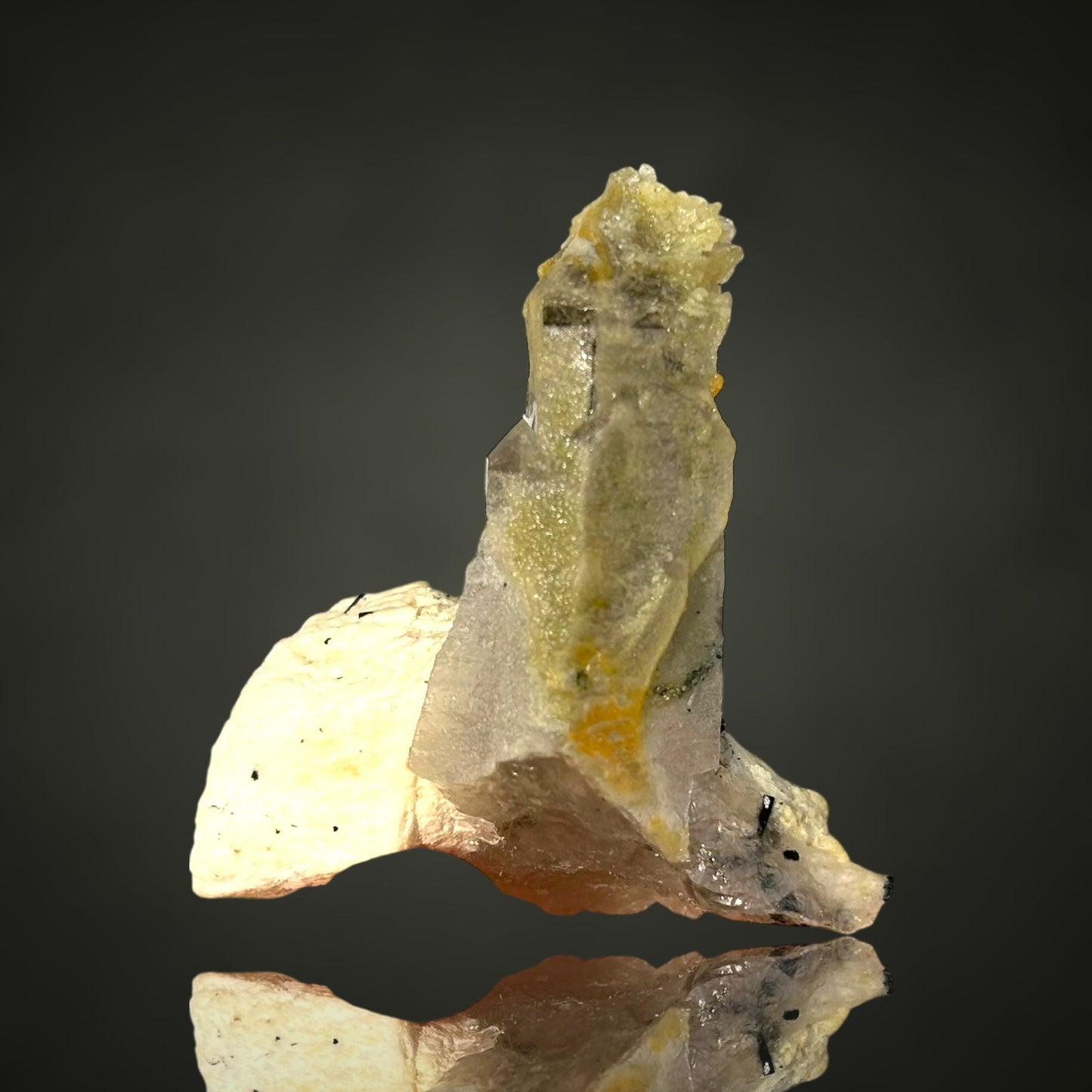 Hyalite on Quartz & Feldspar - Erongo, Namibia