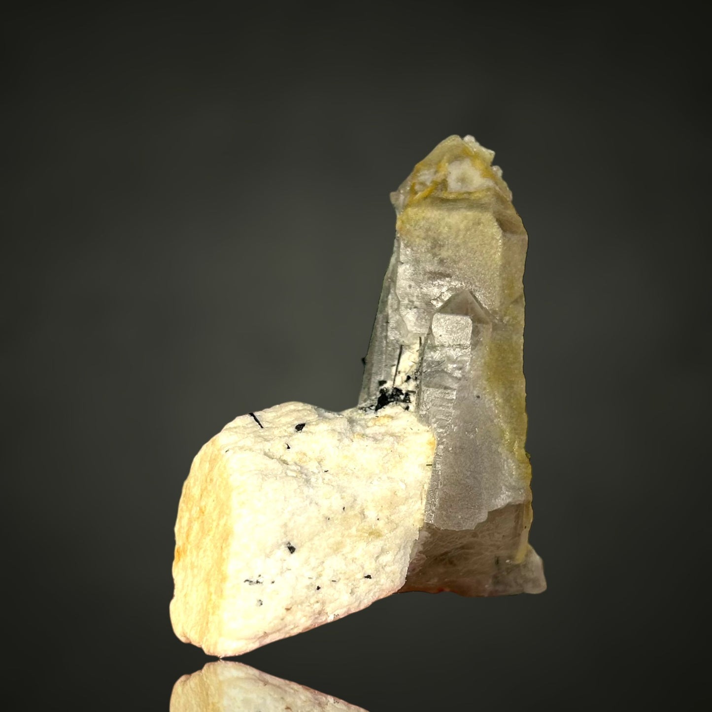 Hyalite on Quartz & Feldspar - Erongo, Namibia