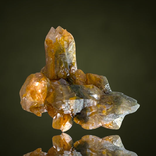 Quartz with fungus inclusions