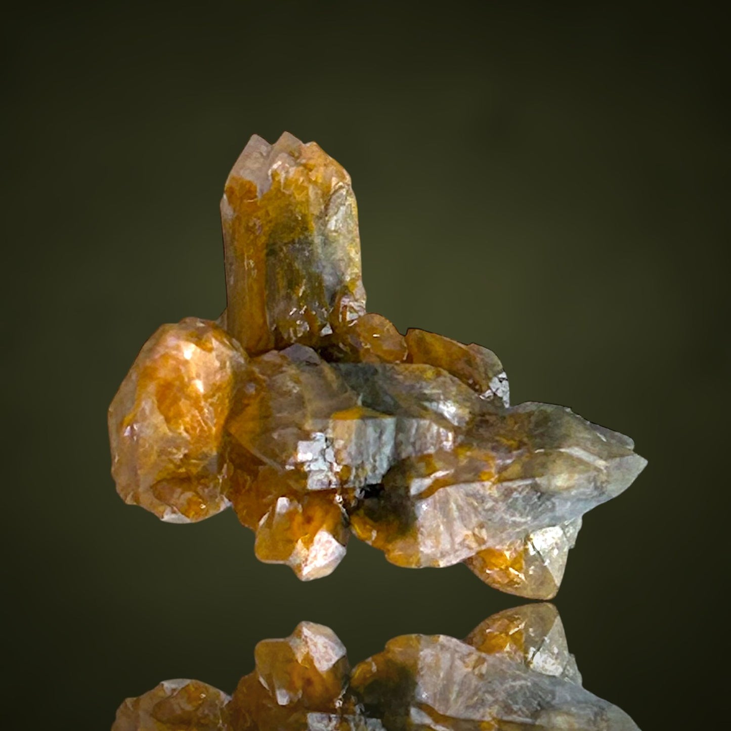Quartz with fungus inclusions