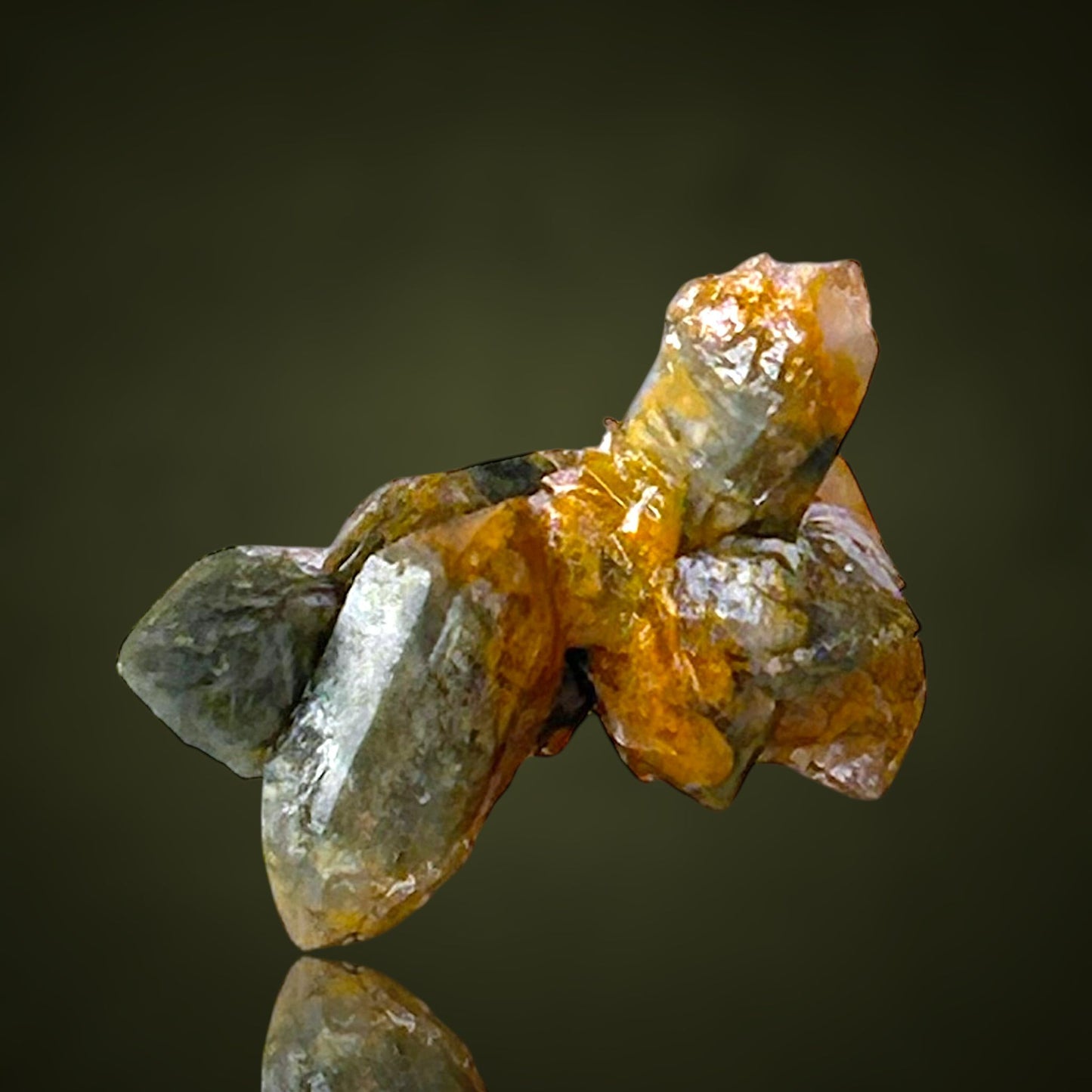 Quartz with fungus inclusions
