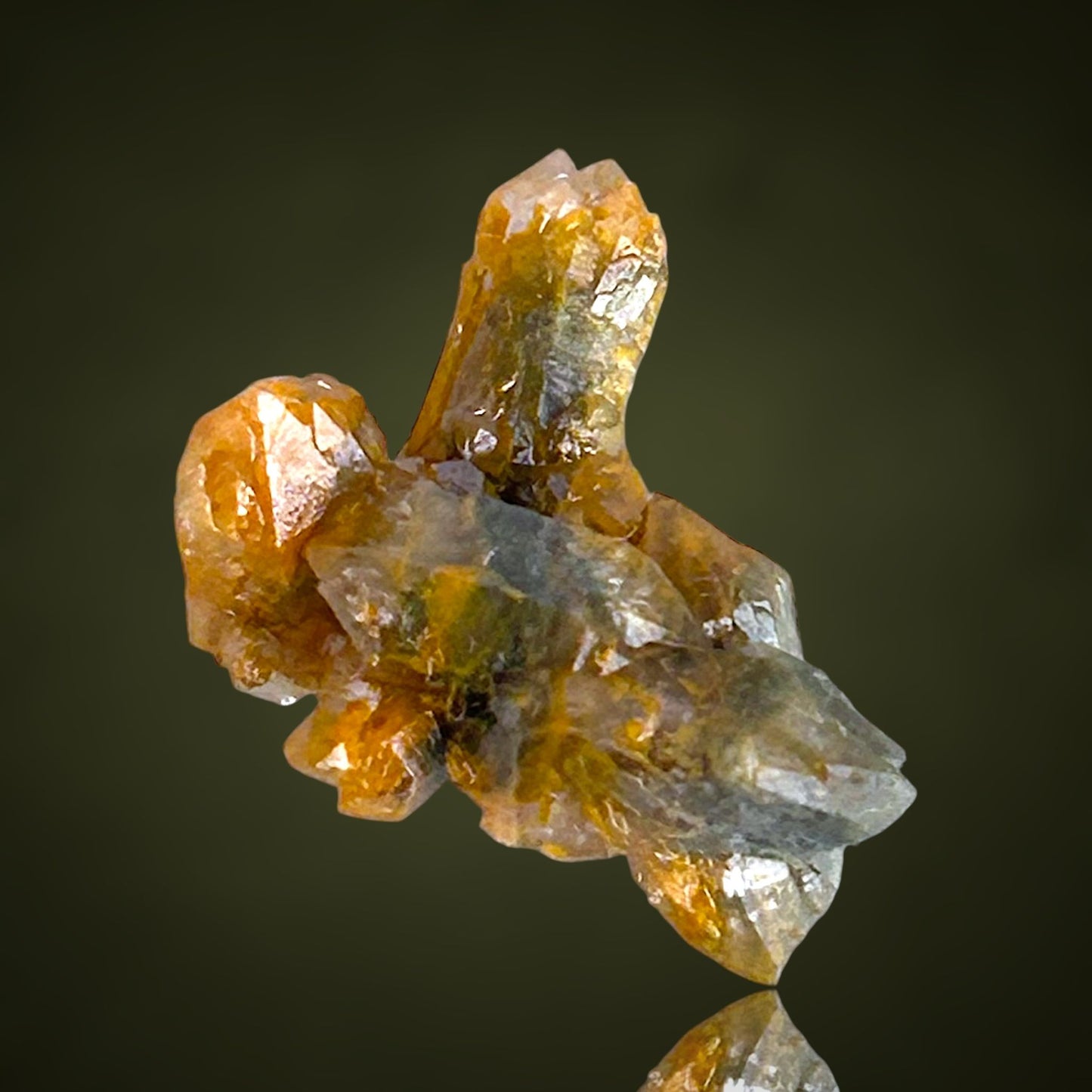 Quartz with fungus inclusions