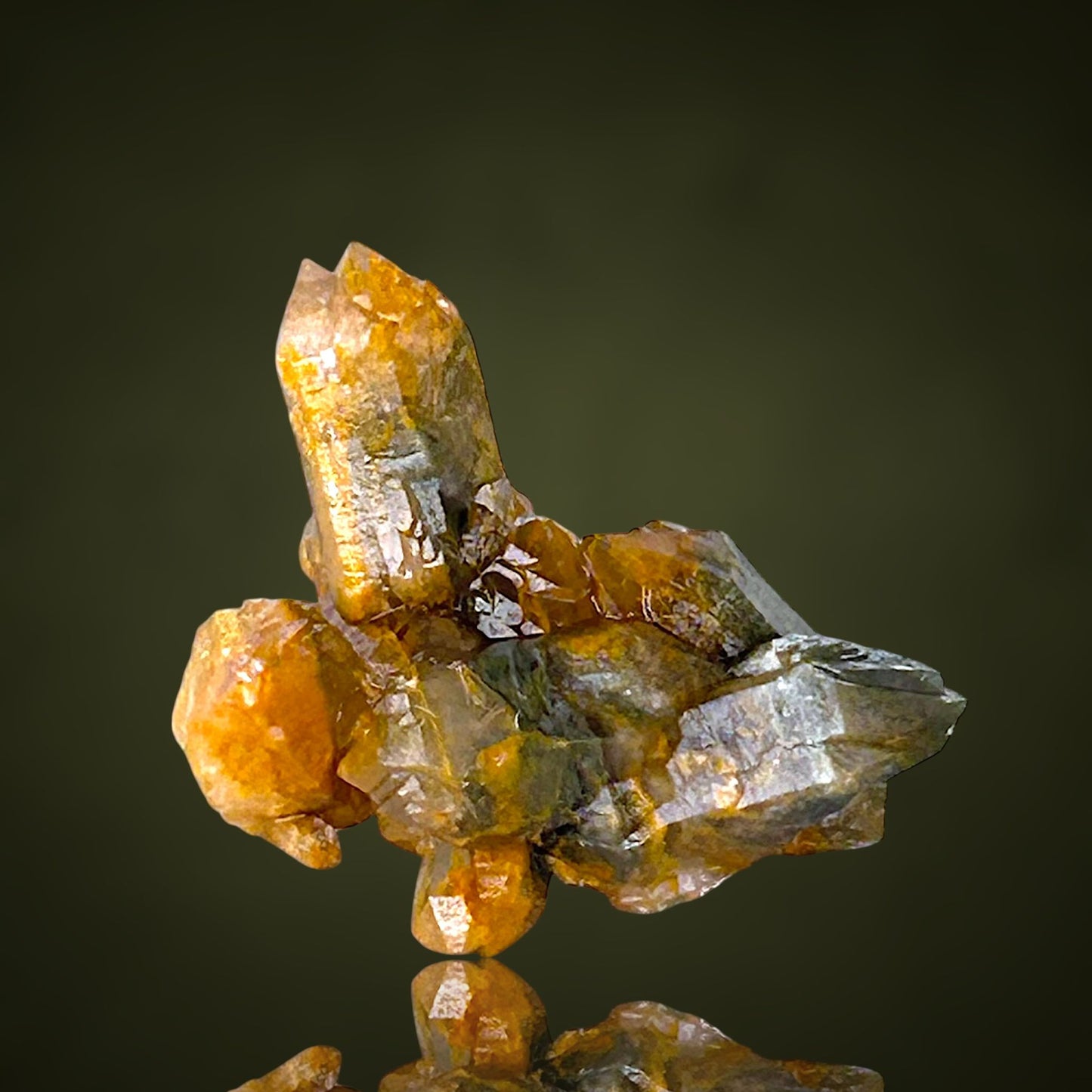 Quartz with fungus inclusions