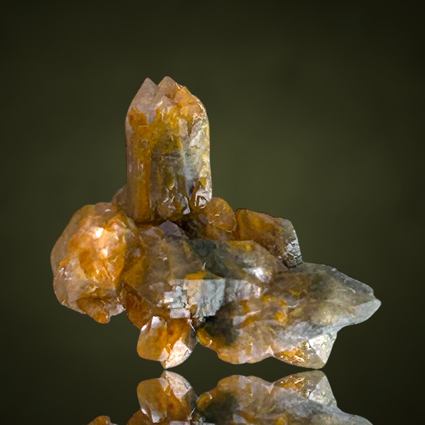 Quartz with fungus inclusions