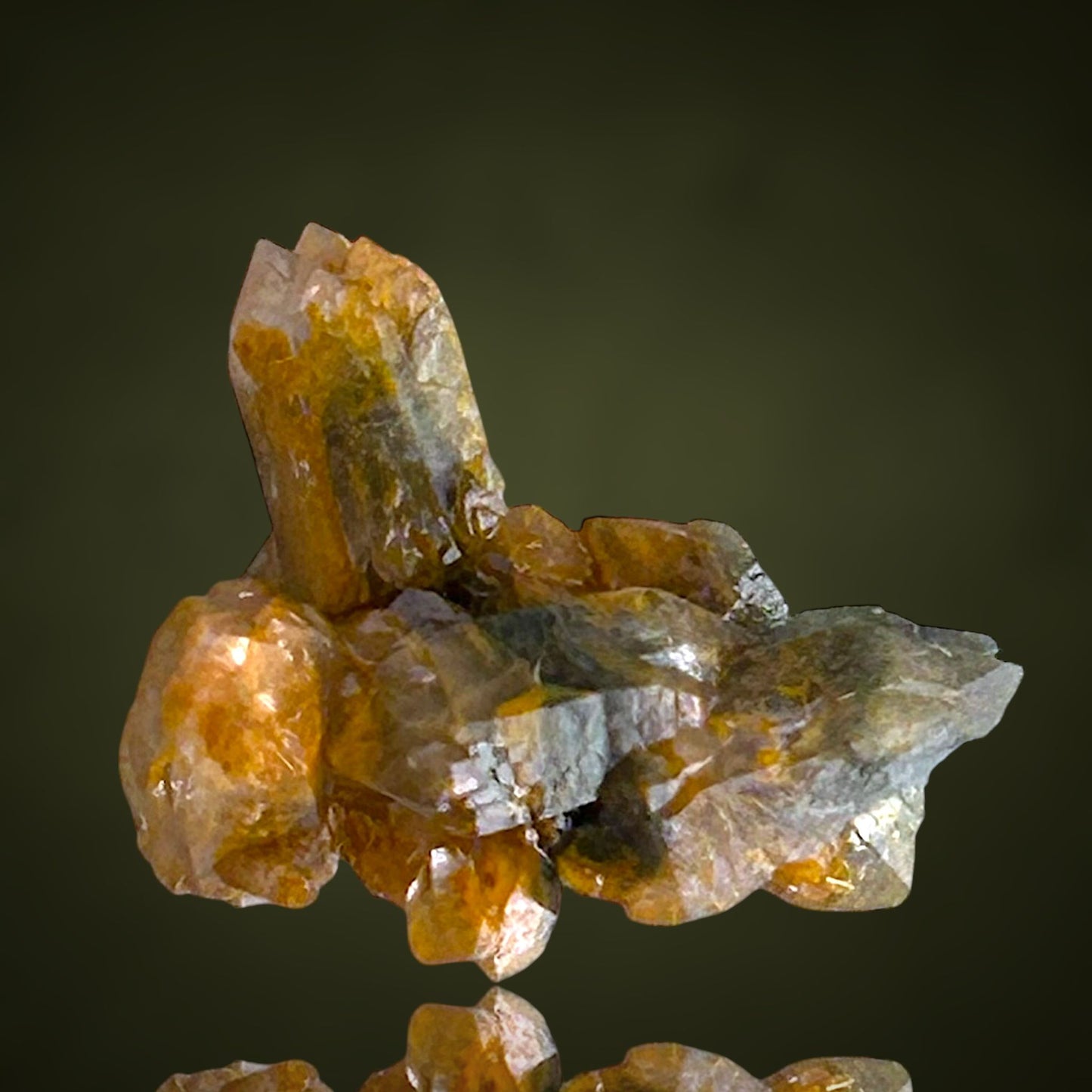 Quartz with fungus inclusions