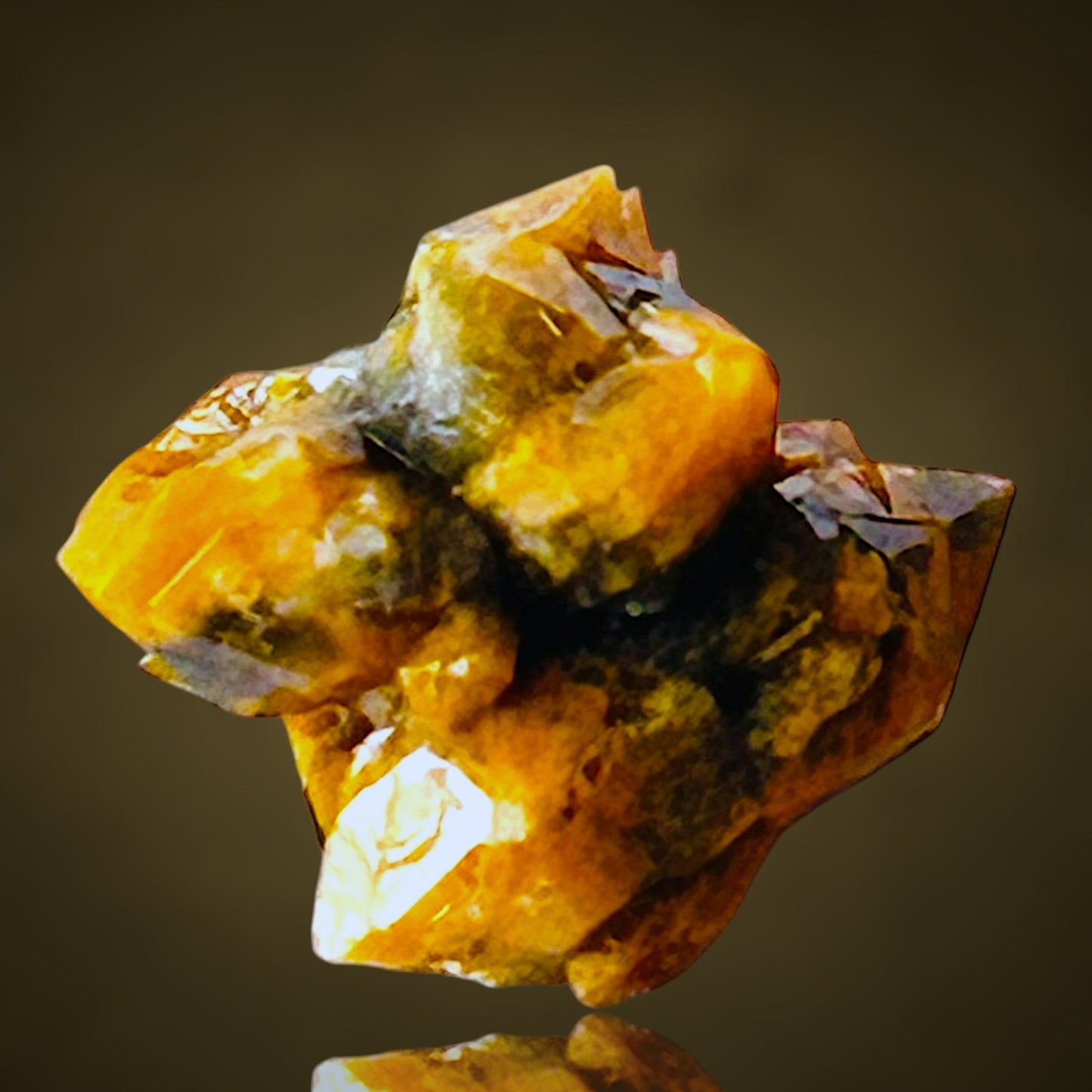 Quartz with fungus inclusions