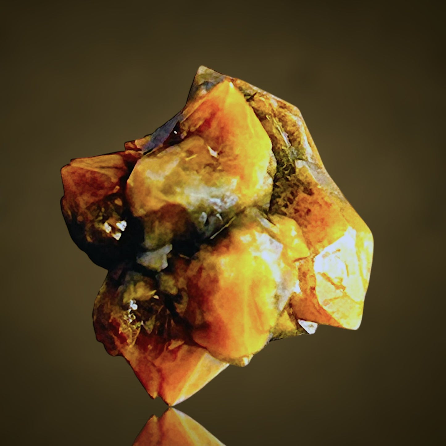 Quartz with fungus inclusions