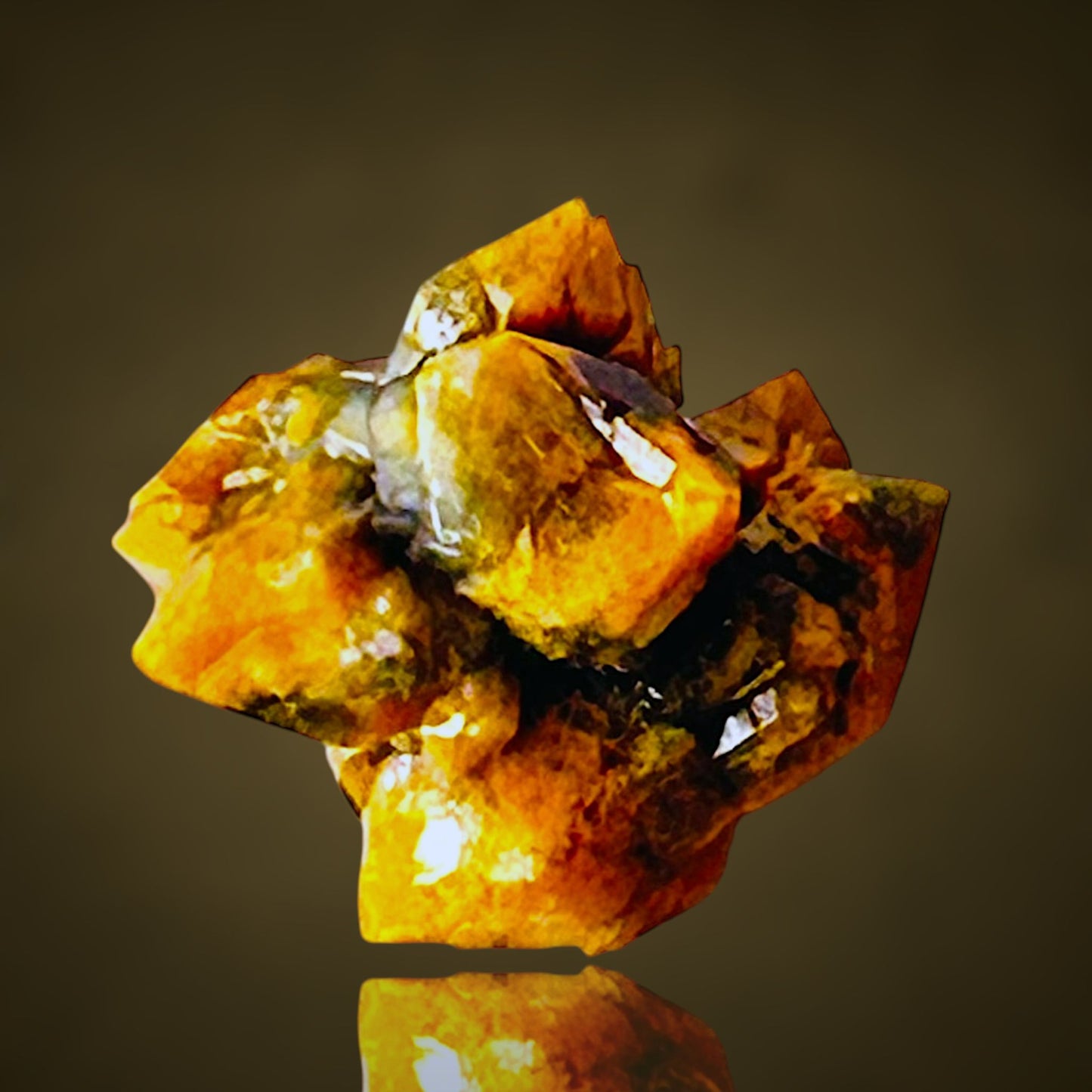 Quartz with fungus inclusions