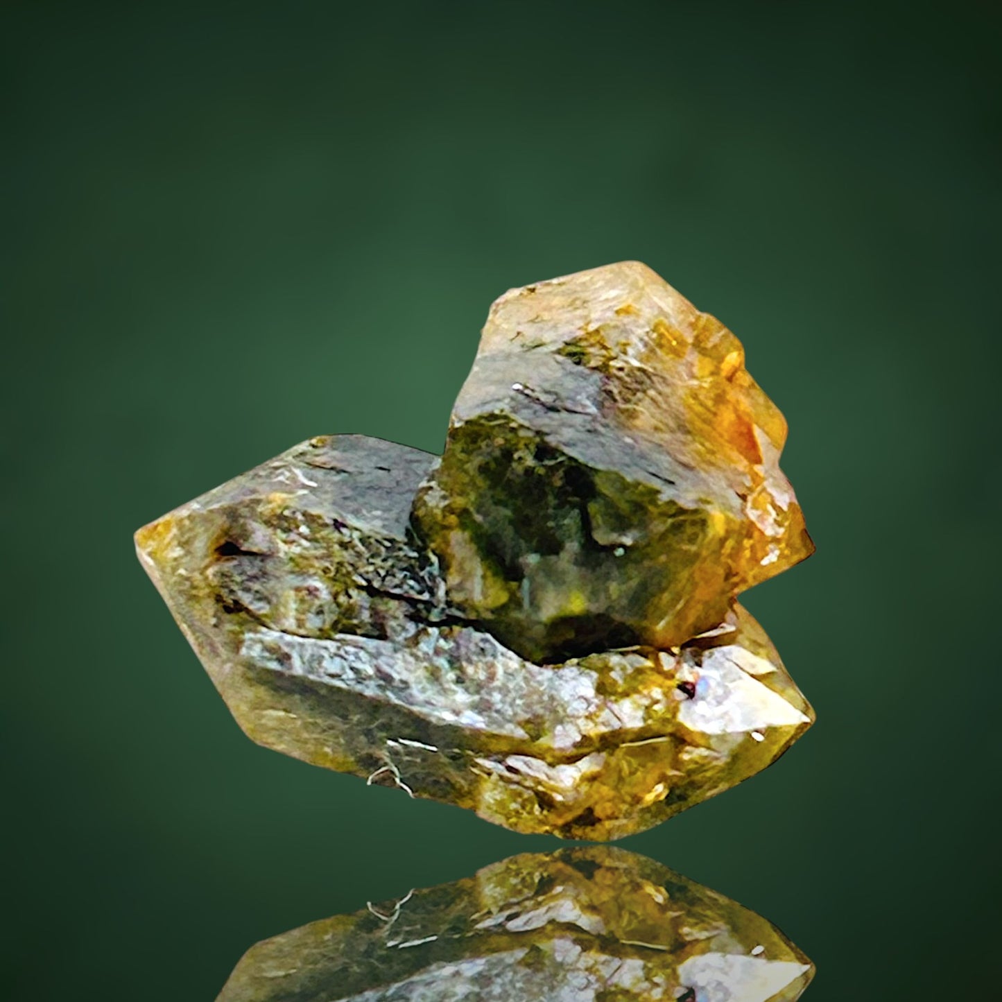 Quartz with fungus inclusions