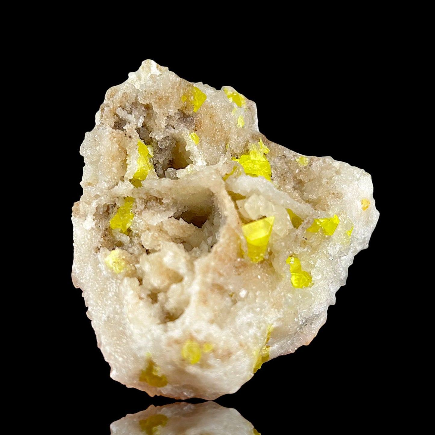 Schwefel, Calcit - Machow, Polen