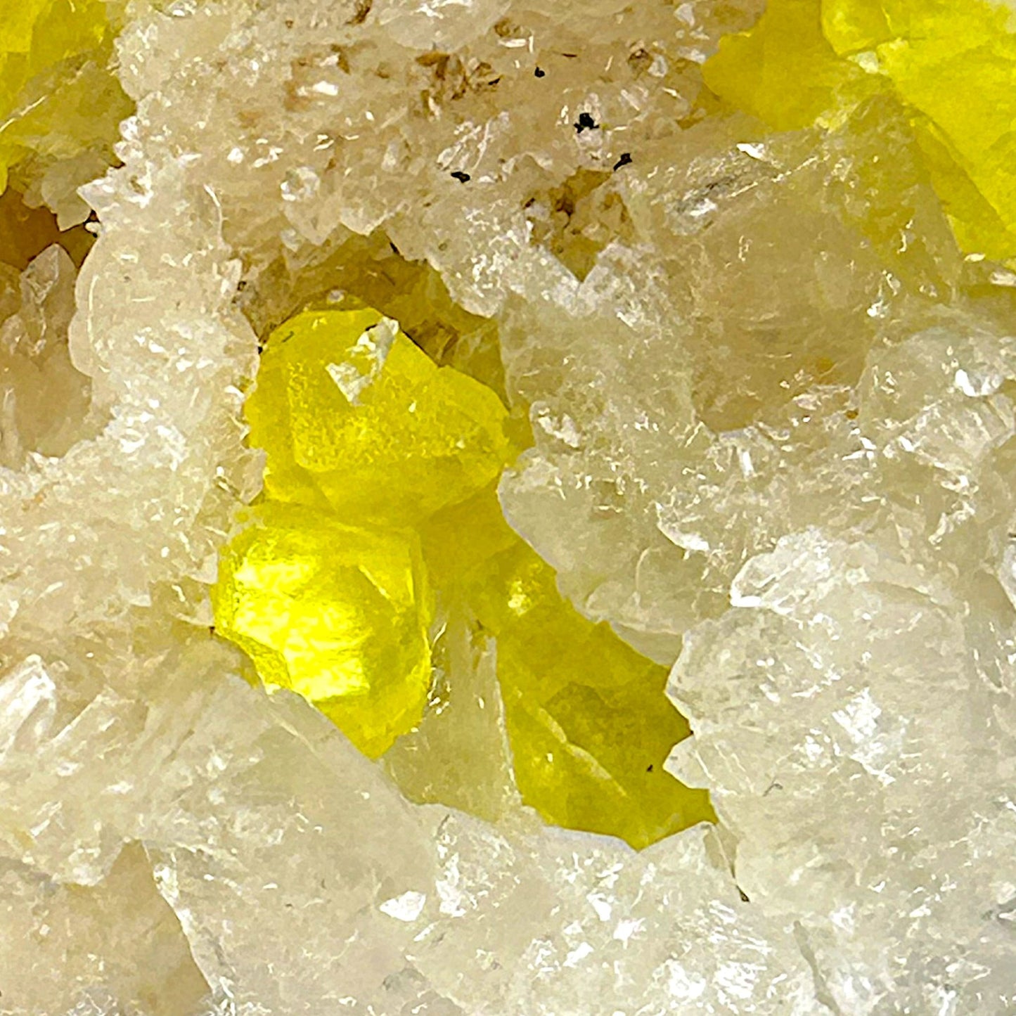 Schwefel, Calcit - Machow, Polen