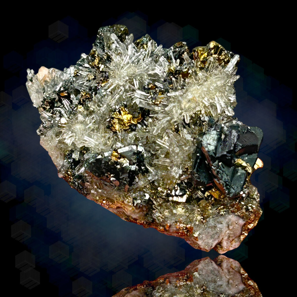 Tetrahedrite, Chalcopyrite, Quartz - Casapalca, Peru