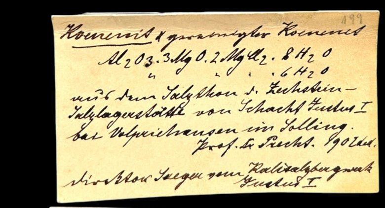 Koenenit/e - Volpriehausen, Solling (TL)