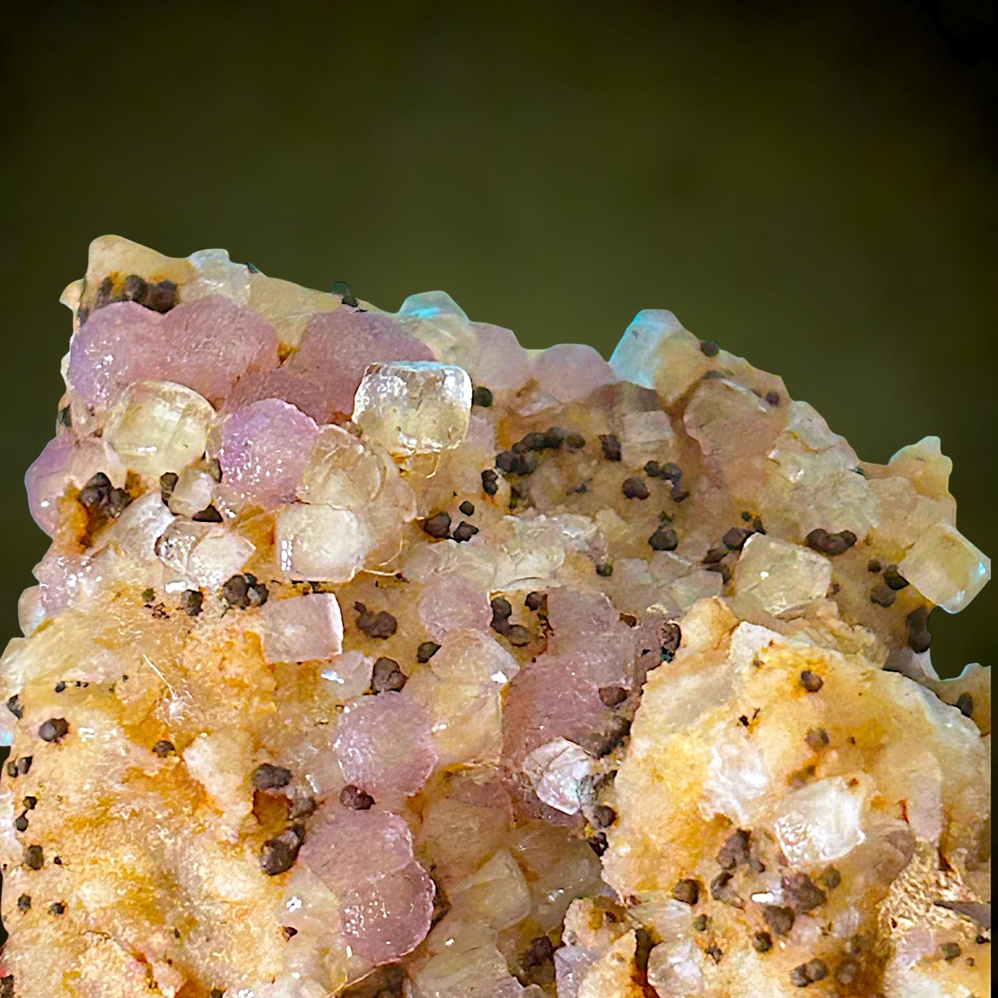 Fluorite, Siderite - Pella, Orange River, RSA