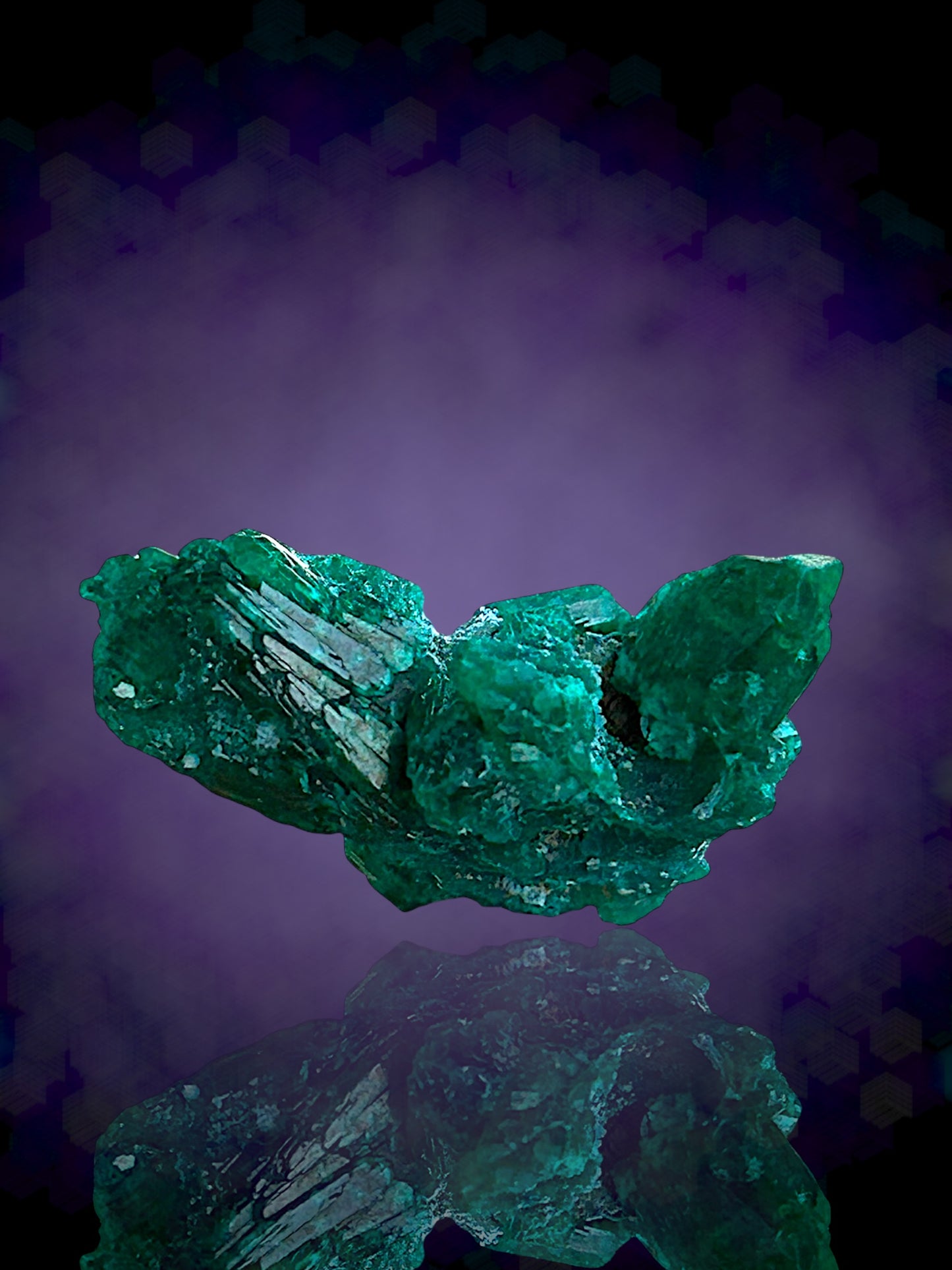 Shattuckite, Dioptase - Khorixas, Namibia