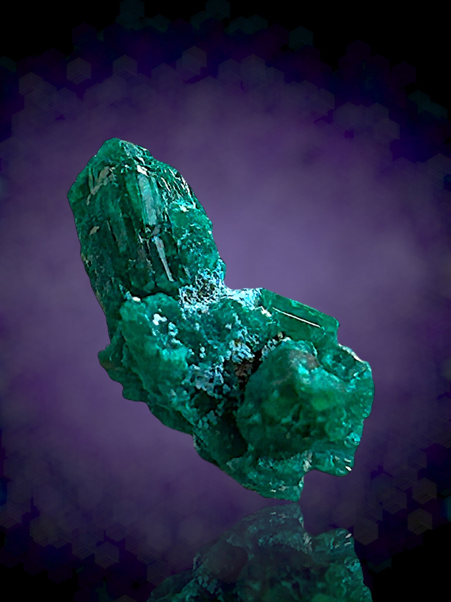 Shattuckite, Dioptase - Khorixas, Namibia