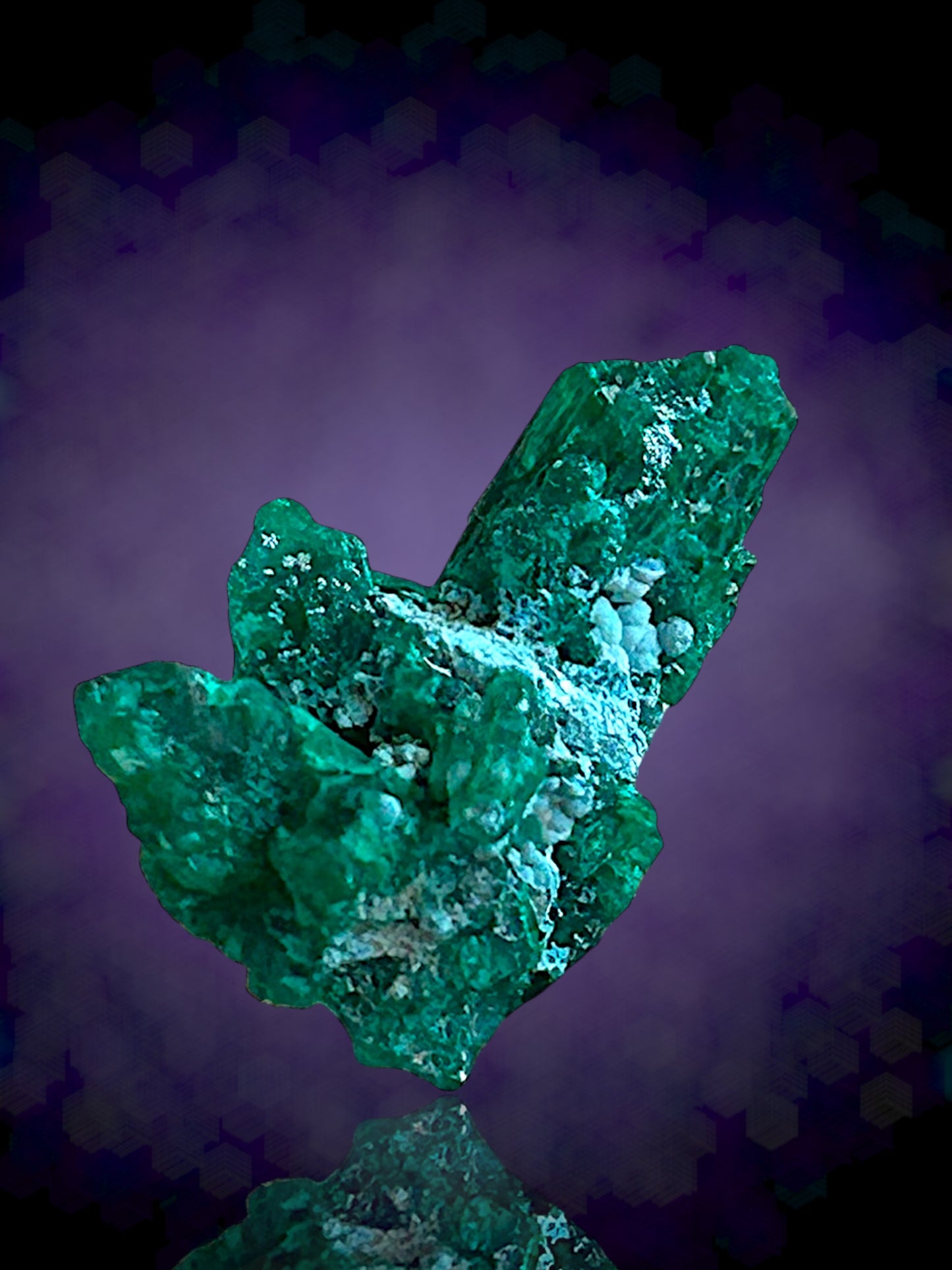 Shattuckite, Dioptase - Khorixas, Namibia