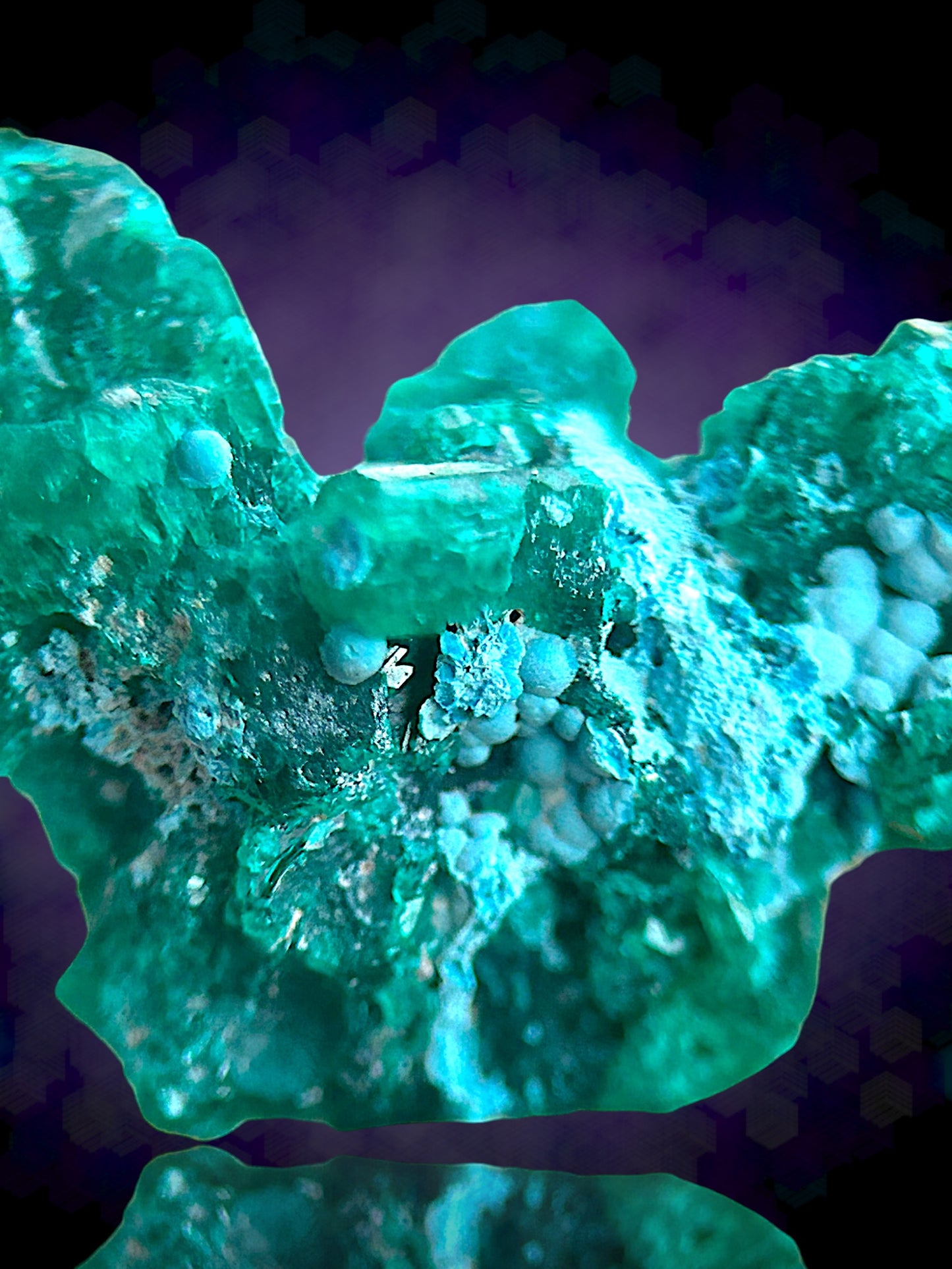 Shattuckite, Dioptase - Khorixas, Namibia