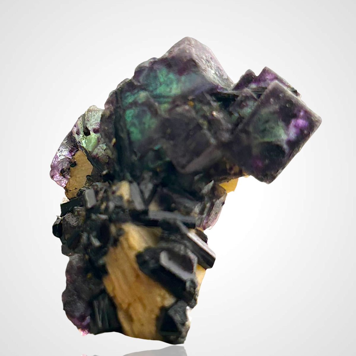 Fluorite, Tourmaline - Erongo, Namibia