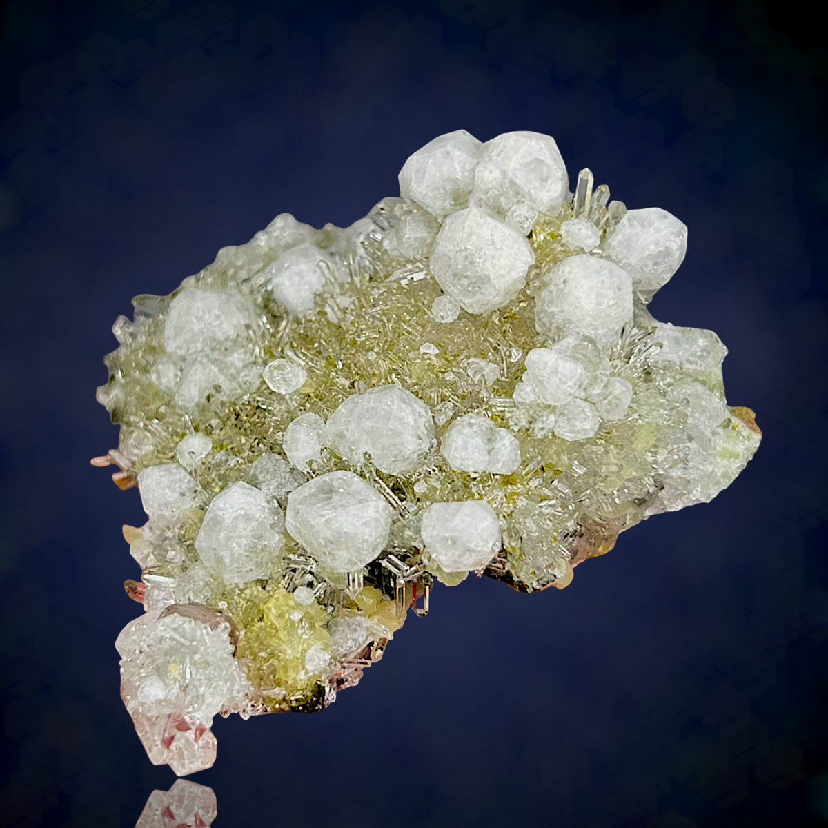 Analcime, Prehnite, Quartz - Tafelkop, Namibia