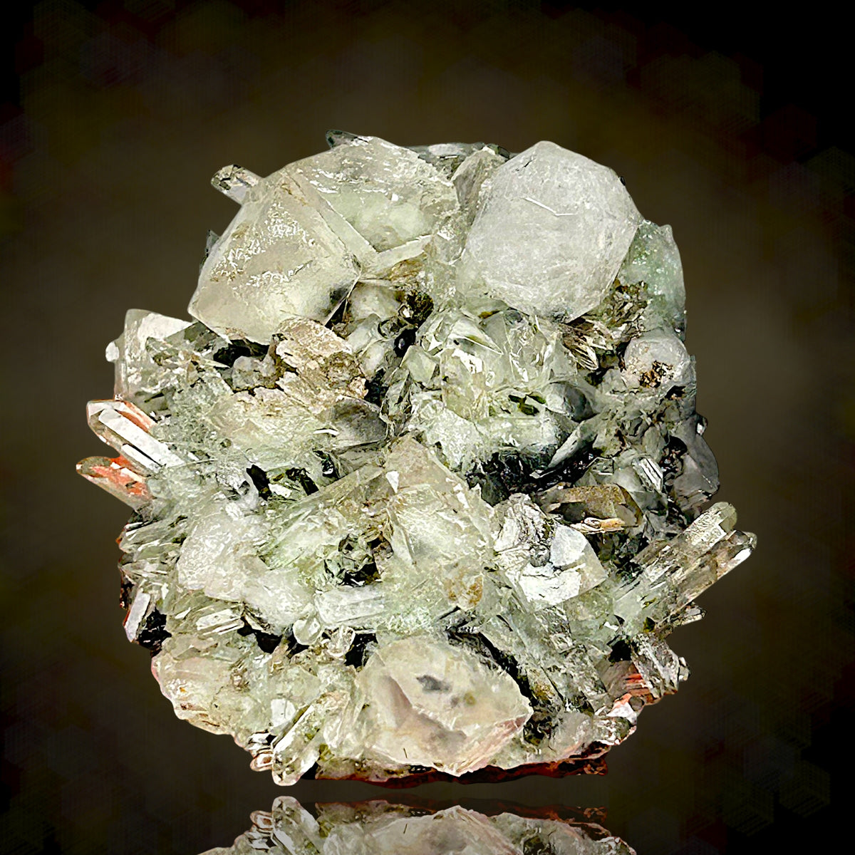 Analcime, Pumpellyite, Calcite - Tafelkop, Namibia