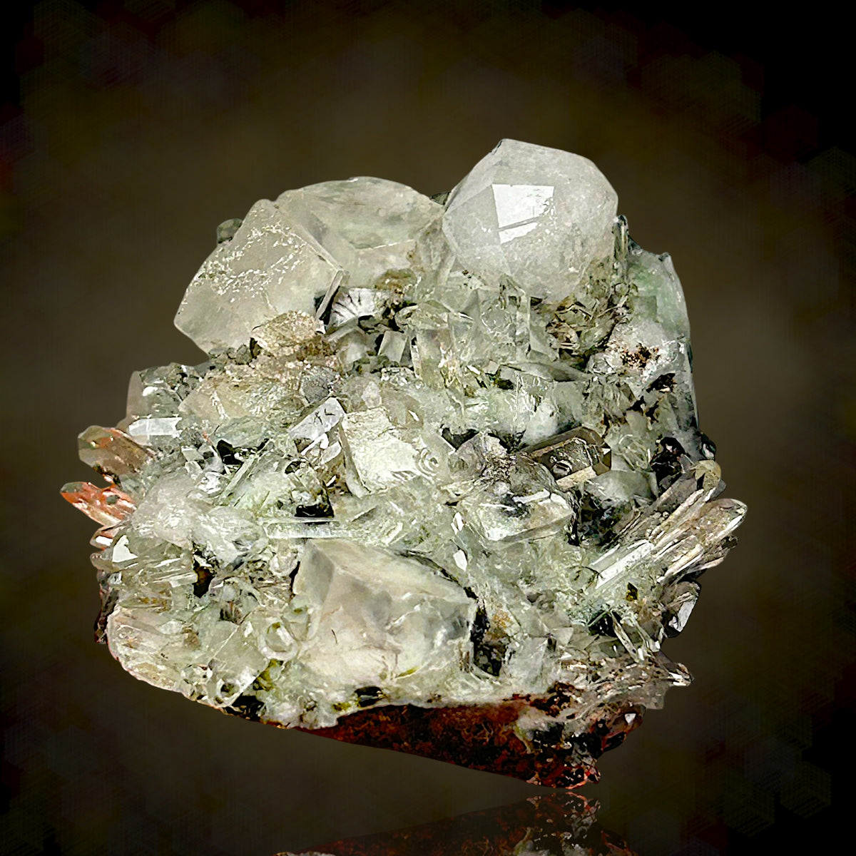 Analcime, Pumpellyite, Calcite - Tafelkop, Namibia