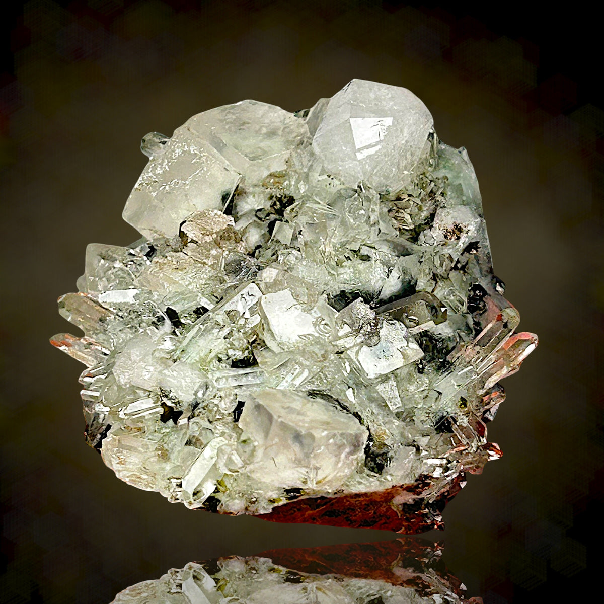 Analcime, Pumpellyite, Calcite - Tafelkop, Namibia