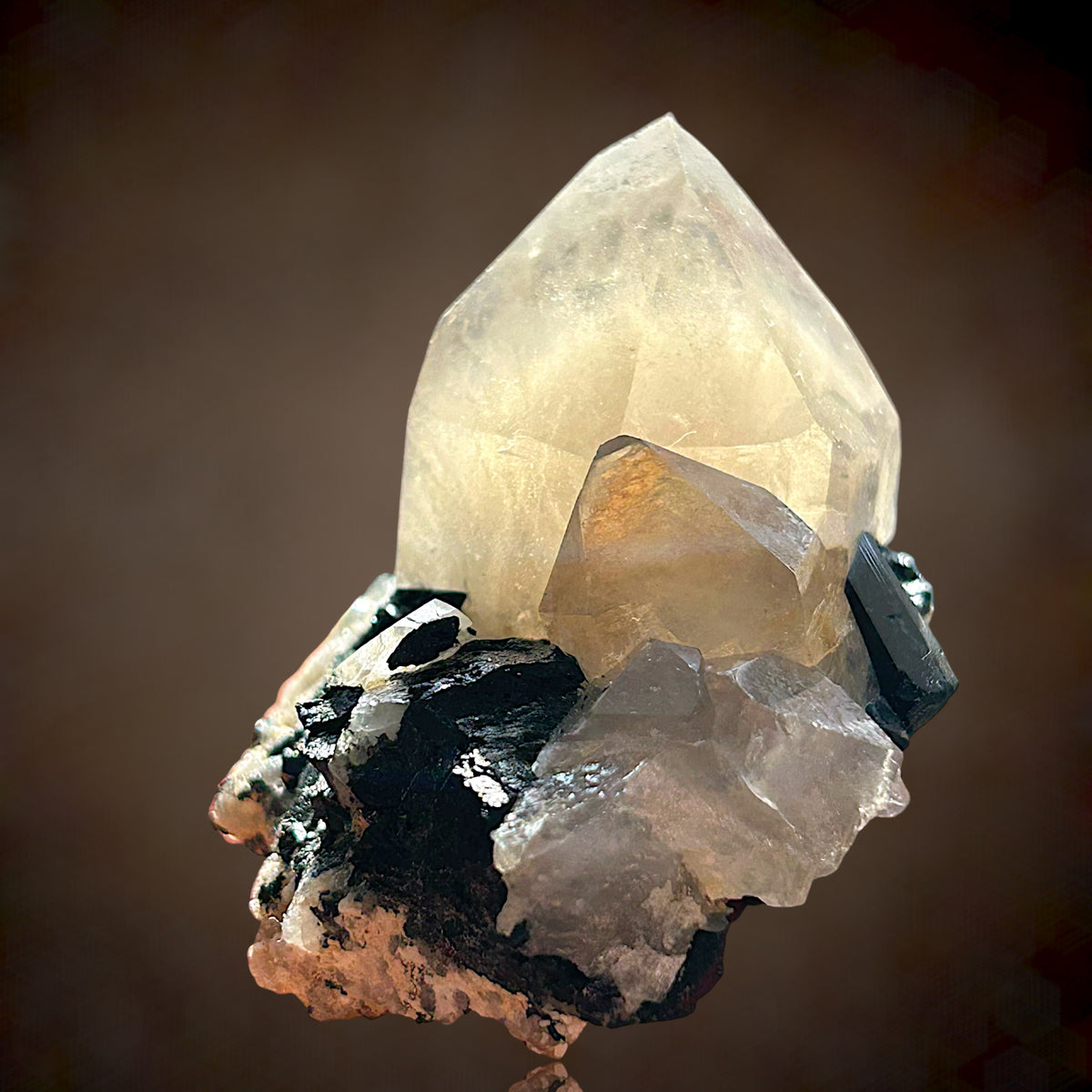 Phantomquartz, Schorl - Erongo, Namibia