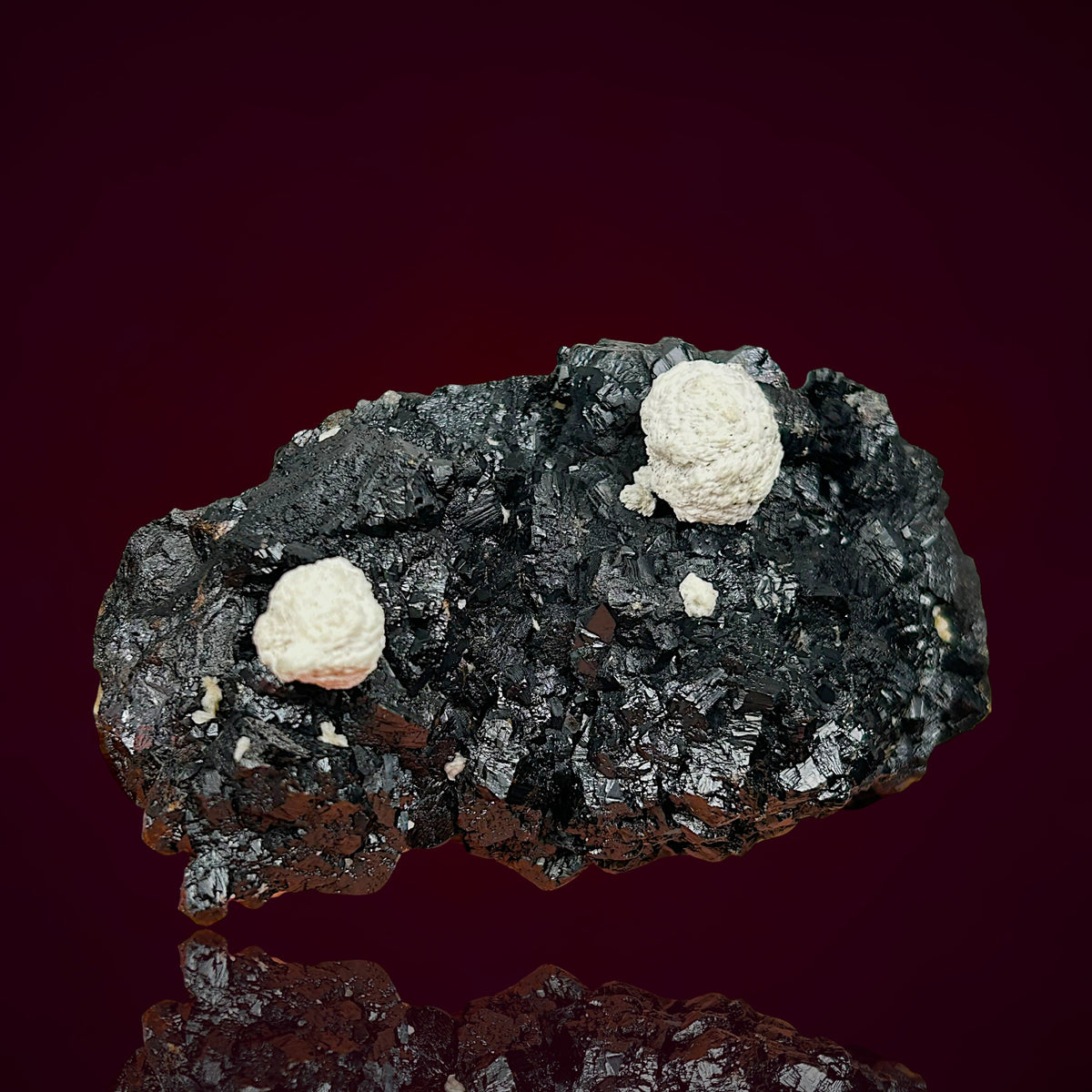 Baryte on Sphalerite, Galena - Black Forest, Germany