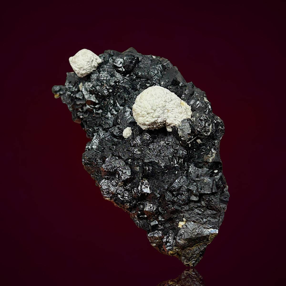 Baryte on Sphalerite, Galena - Black Forest, Germany