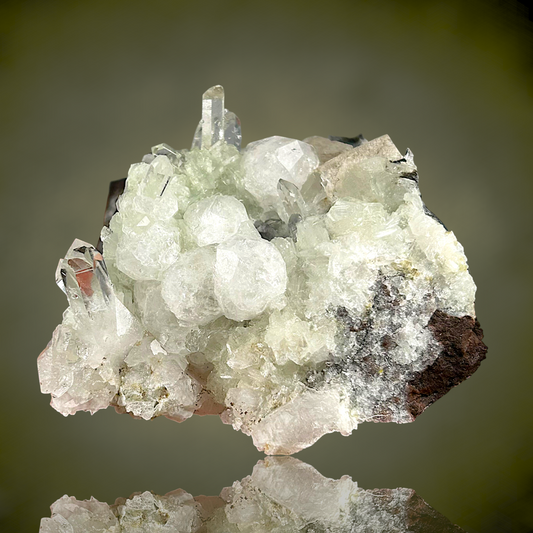 Analcime, Prehnite, Quartz - Tafelkop, Namibia