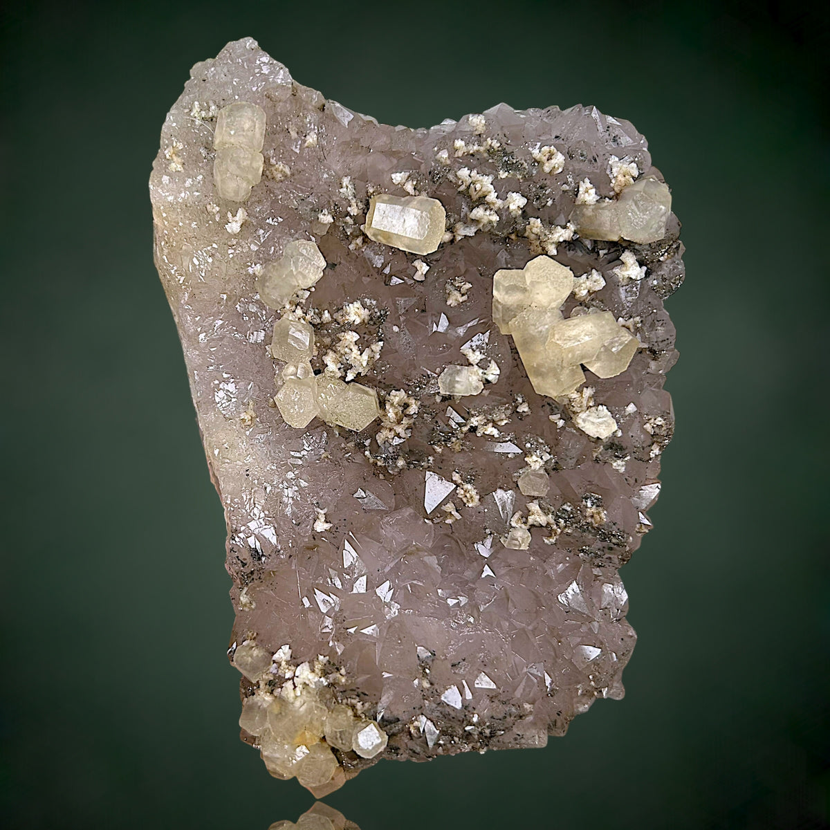 Calcite, Quartz, Fluorite, Dolomite - Freiberg, Ore Mountains, Saxony