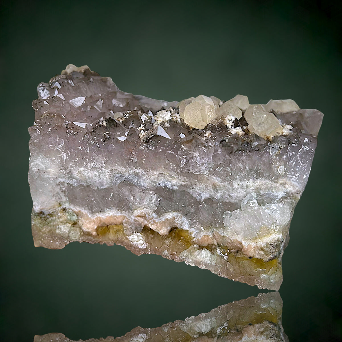 Calcite, Quartz, Fluorite, Dolomite - Freiberg, Ore Mountains, Saxony