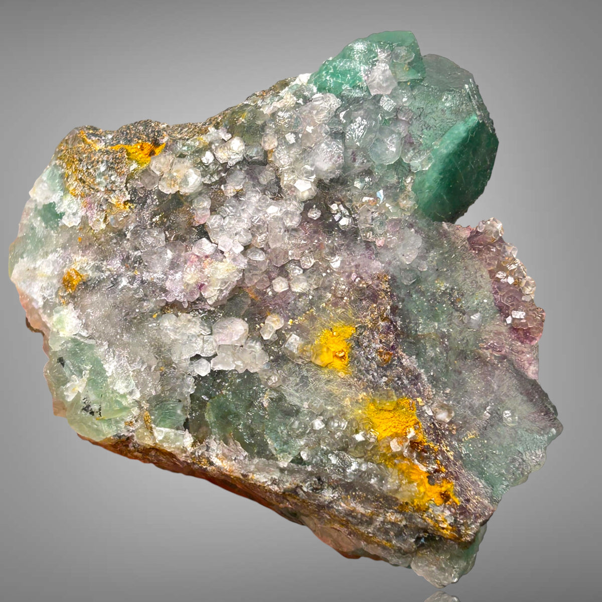 Fluorite, Calcite - Okorusu Mine, Namibia