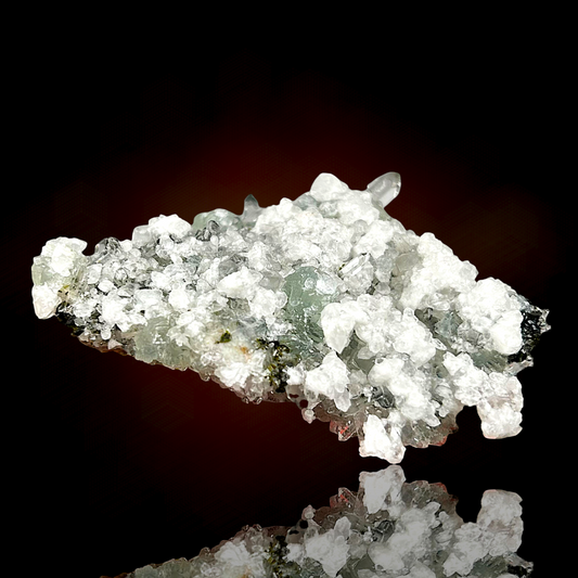 Apophyllite, Prehnite, Analcime, Pumpellyite, Calcite, Quartz - Tafelkop, Namibia