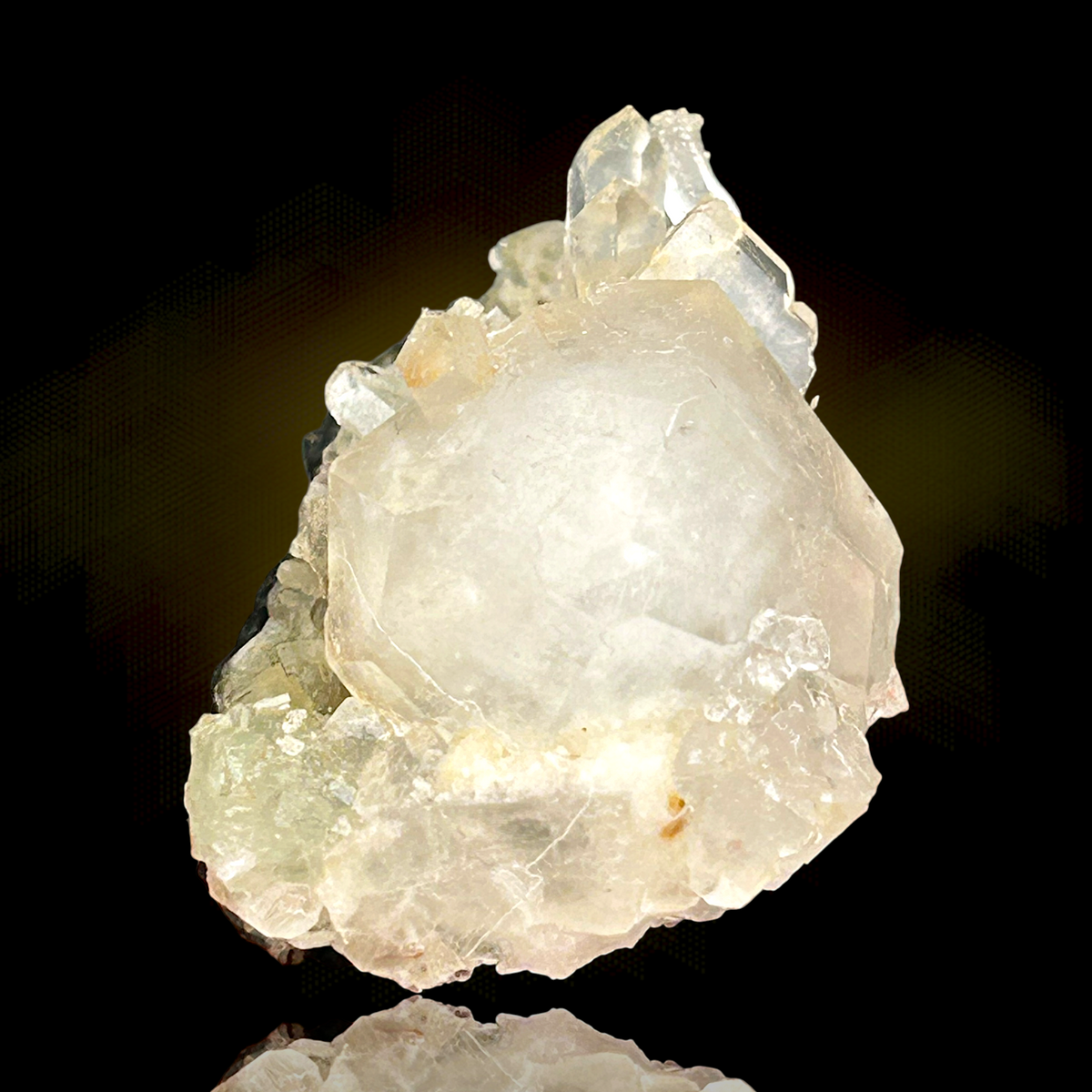 XXL Analcime, Prehnite, tabular Quartz - Tafelkop, Namibia