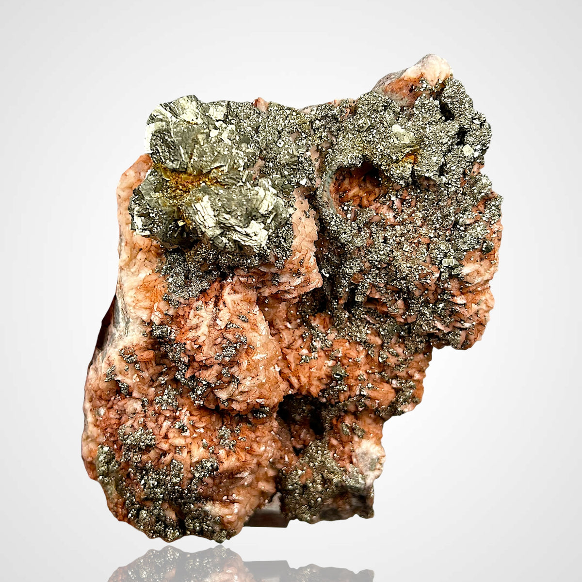 Pyrite, Dolomite - Schlema, Ore Mountains, Germany