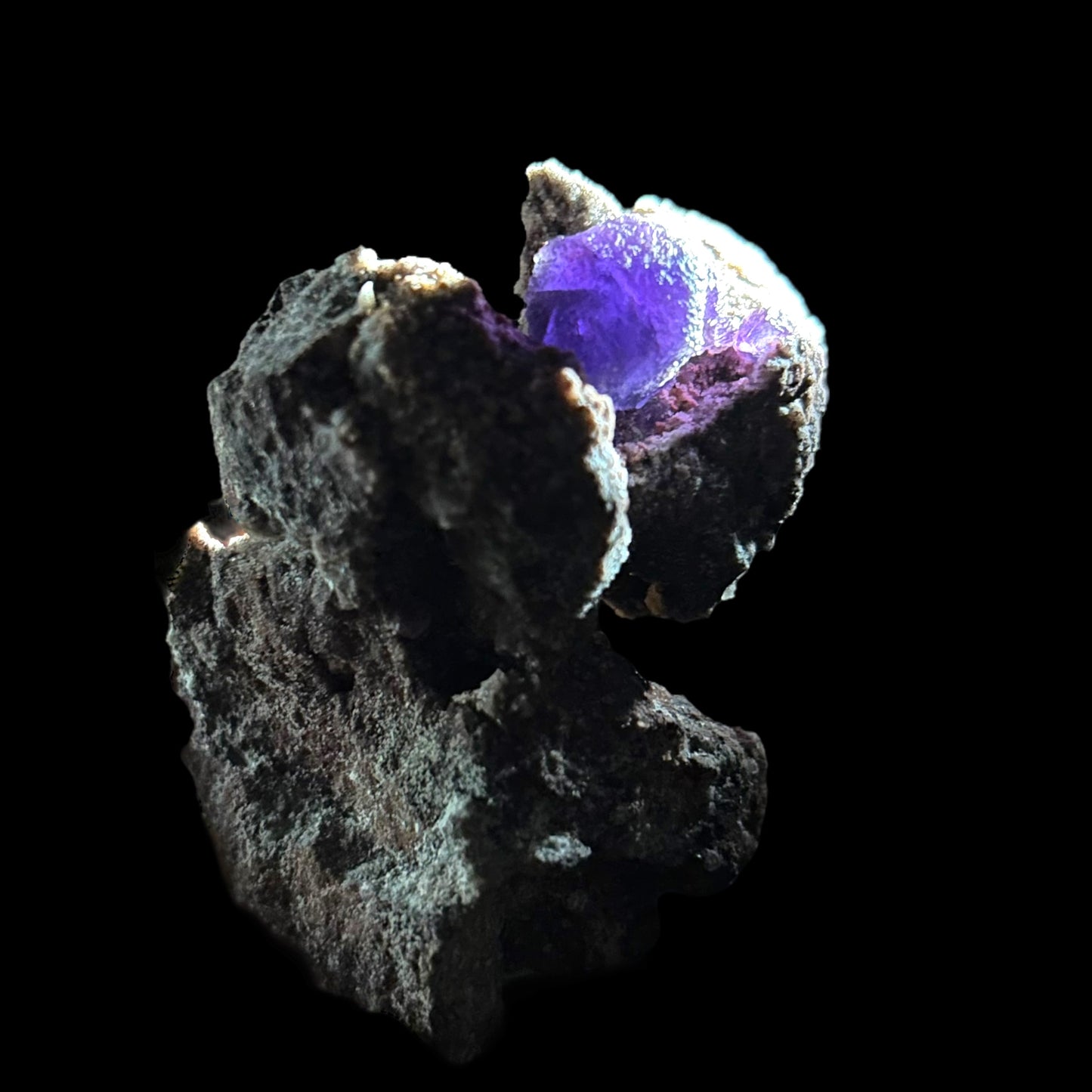 Fluorite on matrix - Ojuela mine, Mapimi, Mexiko