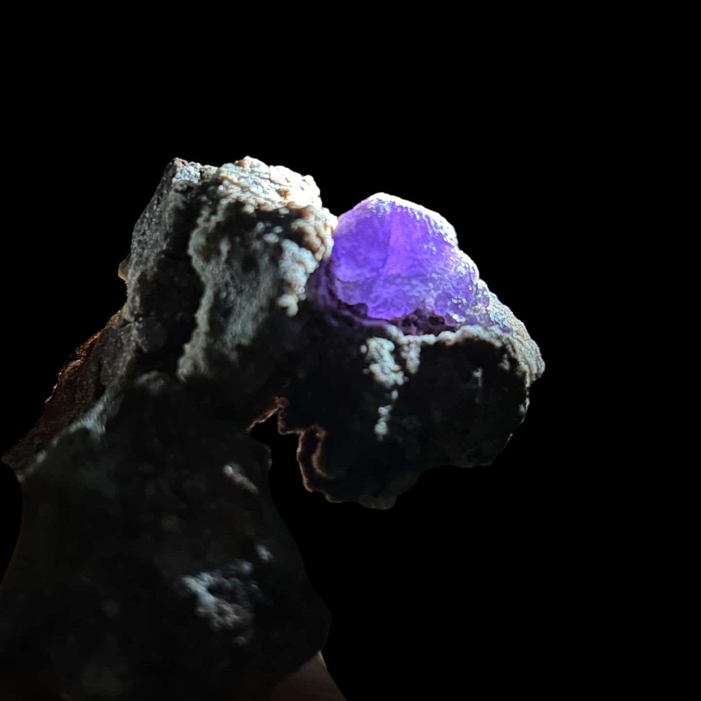 Fluorite on matrix - Ojuela mine, Mapimi, Mexiko